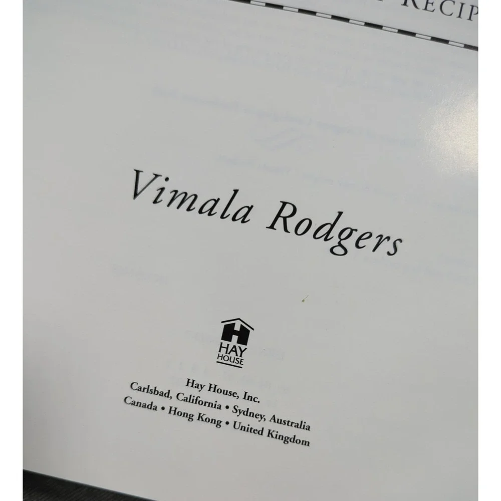 2002 Vegetarian Meals‎ For People On The Go by Vimala Rodgers VTG HC 101 Recipes